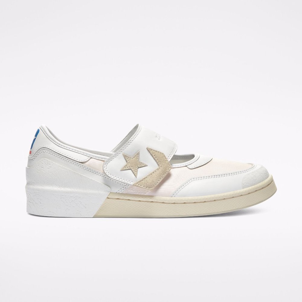 NIB Converse X Telfar Pro Leather Slip Mary Jean White/Parchment169067C US Mens
